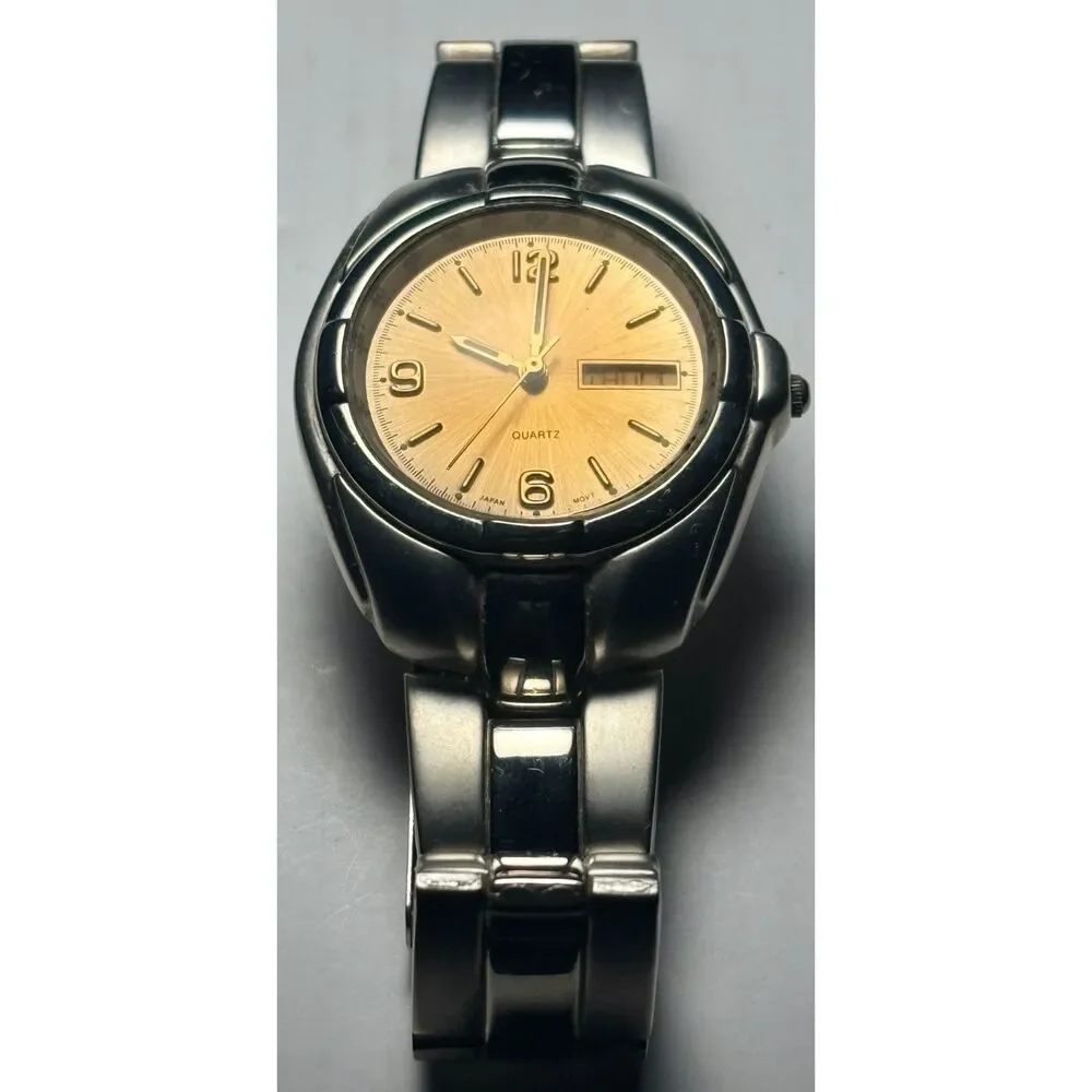Men's Two-Tone Quartz Dress Watch- New Battery!